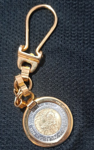 Portachiavi con moneta 500 - moneta,