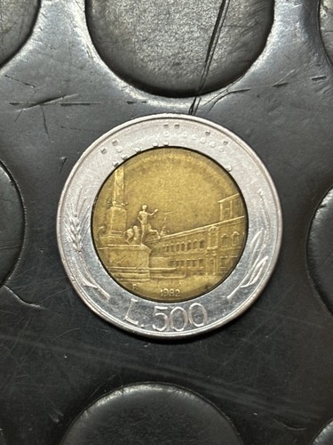 Moneta 500 lire del - moneta,