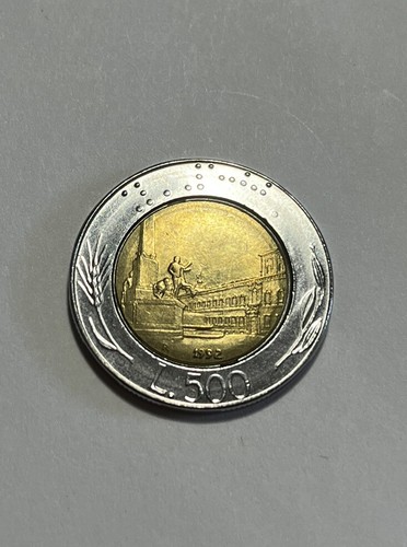 Moneta 500 lire bimetallica - da,