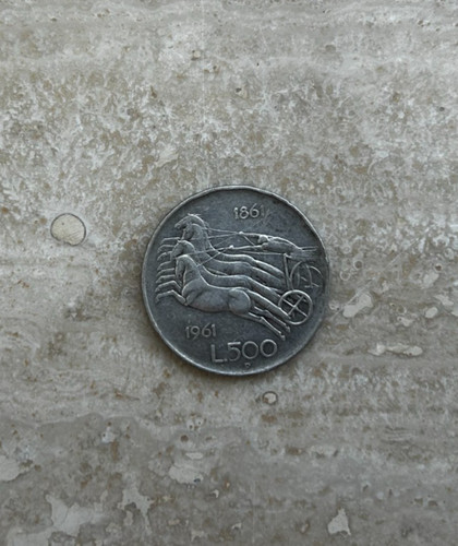 Moneta usata 500 - moneta, lire"