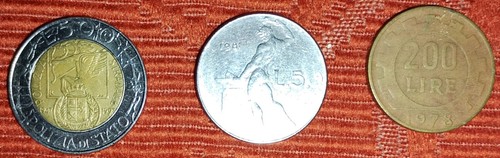 Moneta italiana 500lire - moneta, da
