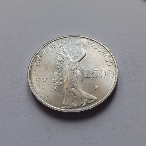 Moneta collezione 500 lire - moneta,