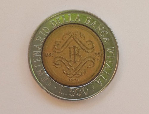 Moneta 500 lire centenario - moneta, da
