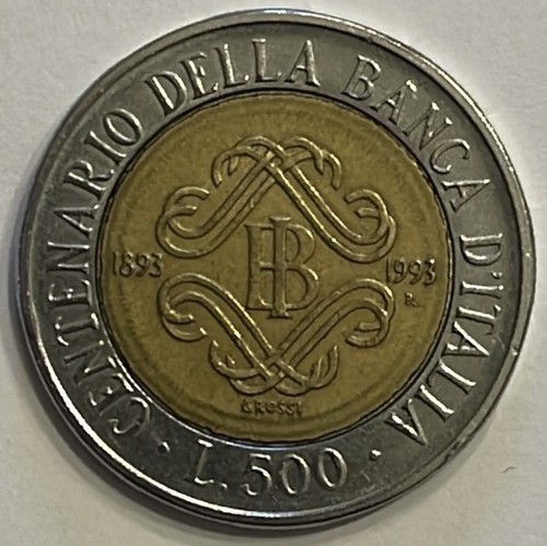 Moneta 500 lire centenario - moneta, da