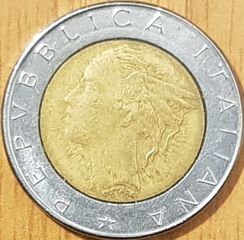 Moneta 500 lire - da, 1977