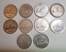 LOTTO DA 10 MONETE DA 500 LIRE