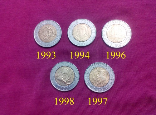 Lotto monete da - n°, 5