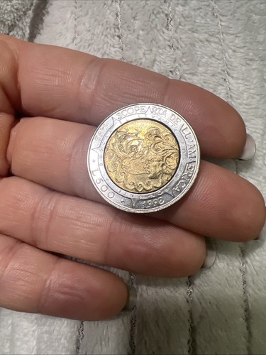 Moneta 500 lire 1992 - moneta,