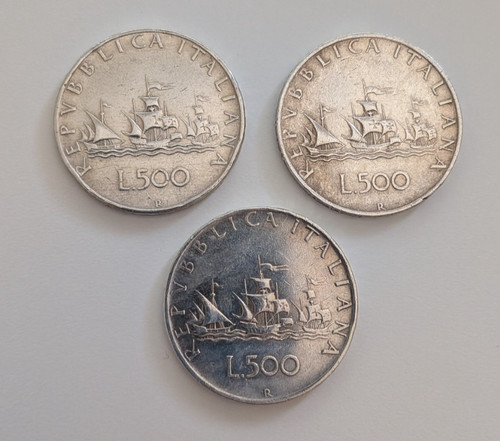 Set monete 500 lire - da,