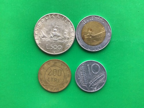 Monete italia lotto 500 lire - italia,