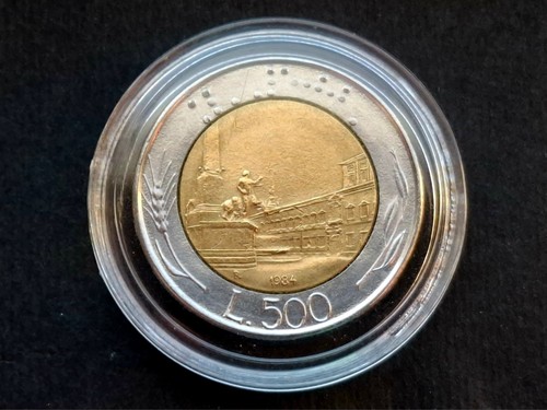 Moneta 500 lire rara 1984 - moneta, da