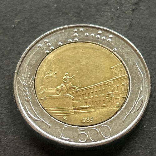 Moneta originale 500 lire - moneta,