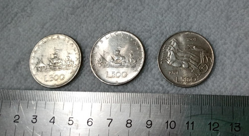 500 lire moneta - x,