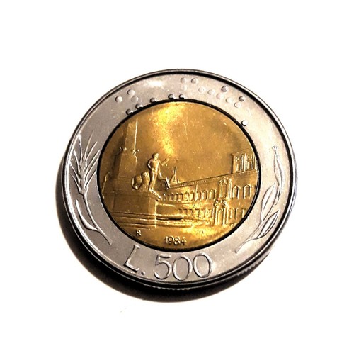 Moneta da 500 lire - r.i.,