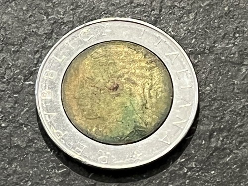 Moneta 500 lire - moneta,