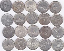 Italia 20 monete da 500 Lire