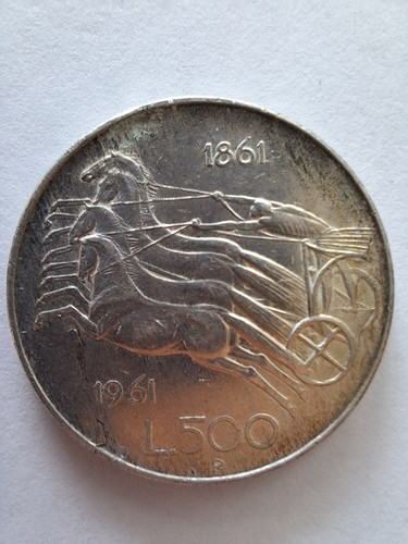Moneta 500 lire argento - moneta, da