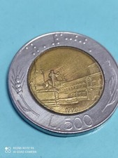 moneta da 500 lire bimetallica
